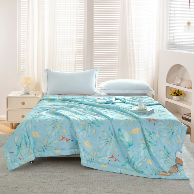 紫韵香缇雅冰丝被200*230CM（单位：床） 松石绿 200*230